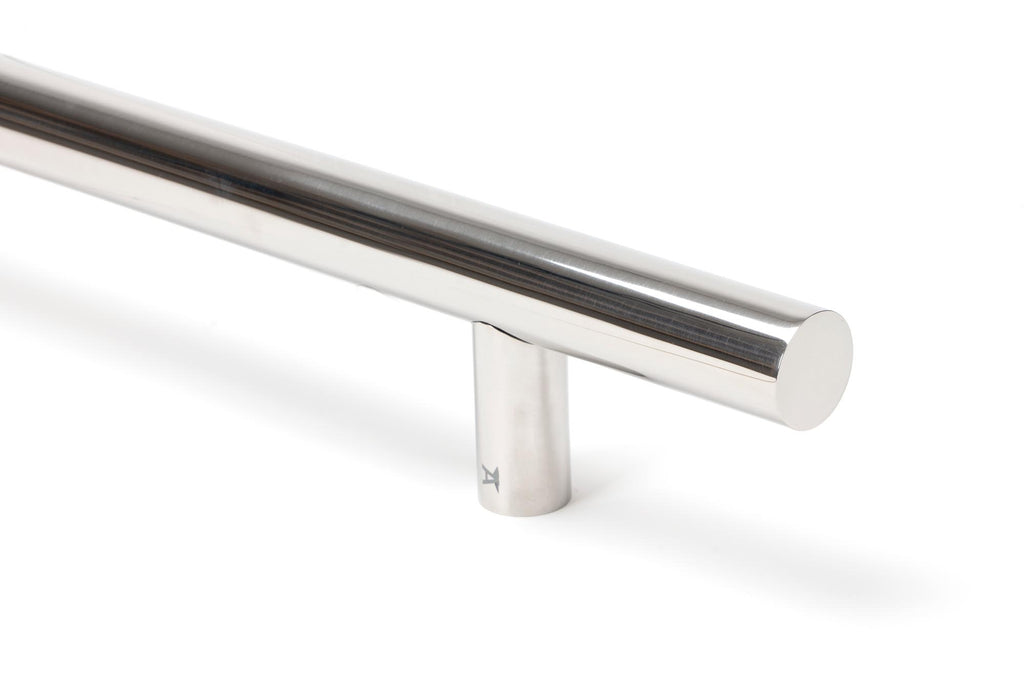 White background image of From The Anvil's Polished Marine SS (316)  T Bar Handle Bolt Fix 32mm dia | From The Anvil