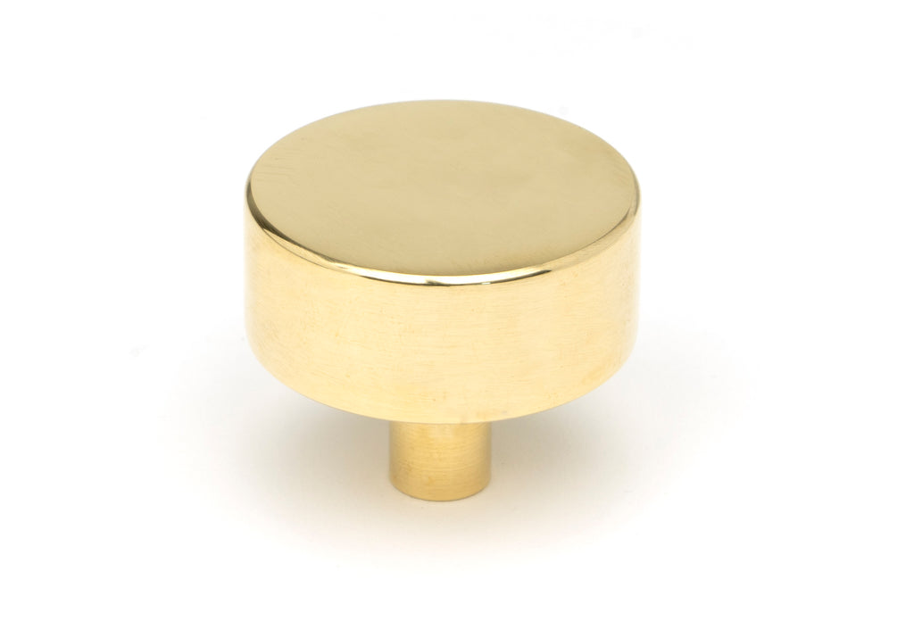 White background image of From The Anvil's Polished Brass 38mm Kelso Cabinet Knob | From The Anvil