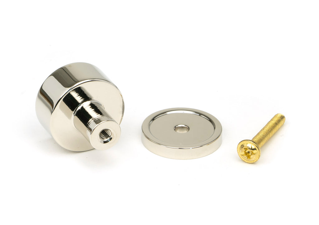 White background image of From The Anvil's Polished Nickel 25mm Kelso Cabinet Knob | From The Anvil