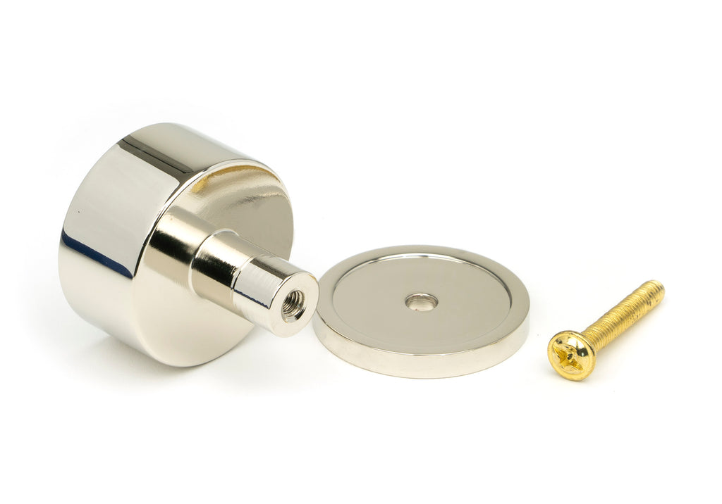 White background image of From The Anvil's Polished Nickel 32mm Kelso Cabinet Knob | From The Anvil