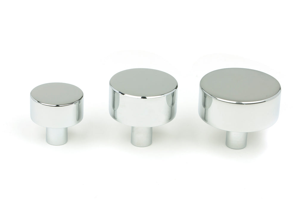 White background image of From The Anvil's Polished Chrome 32mm Kelso Cabinet Knob | From The Anvil