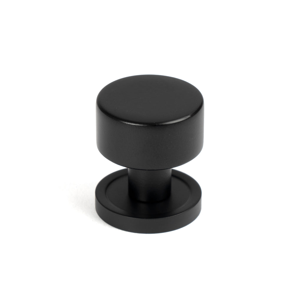 White background image of From The Anvil's Matt Black 25mm Kelso Cabinet Knob | From The Anvil