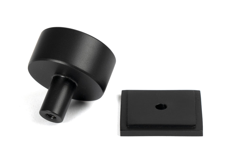 White background image of From The Anvil's Matt Black 32mm Kelso Cabinet Knob | From The Anvil
