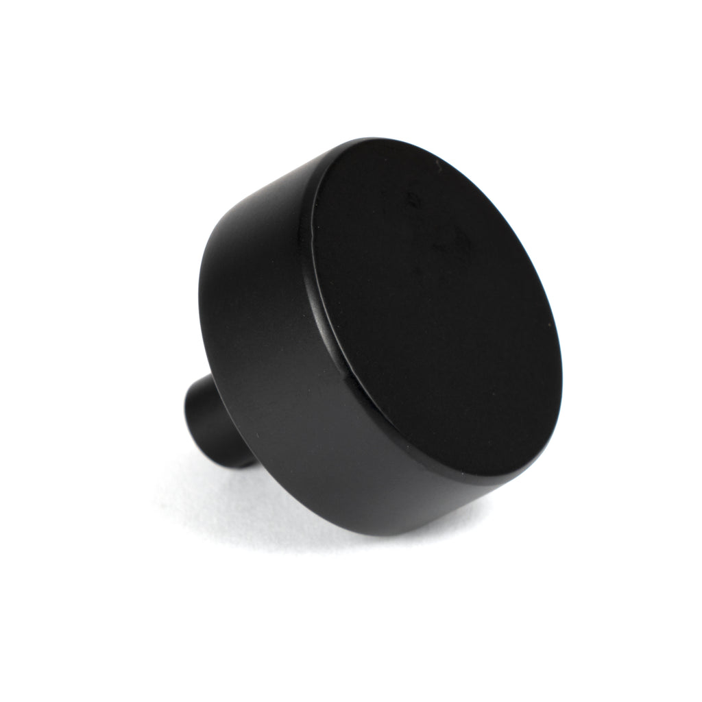 White background image of From The Anvil's Matt Black 38mm Kelso Cabinet Knob | From The Anvil
