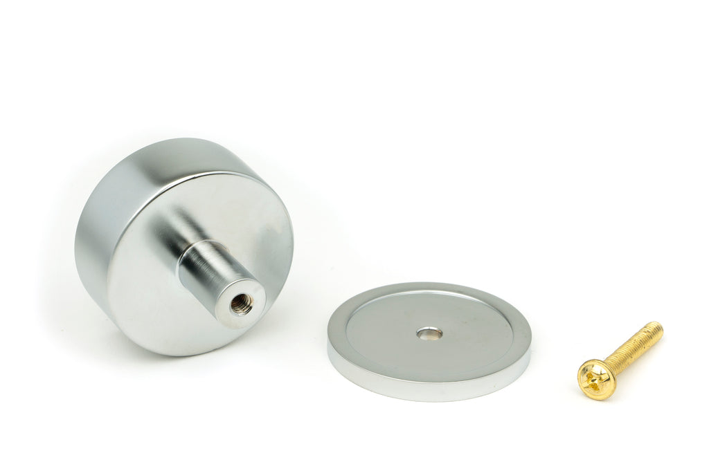 White background image of From The Anvil's Satin Chrome 38mm Kelso Cabinet Knob | From The Anvil
