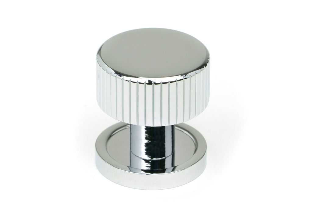 White background image of From The Anvil's Polished Chrome 25mm Judd Cabinet Knob | From The Anvil