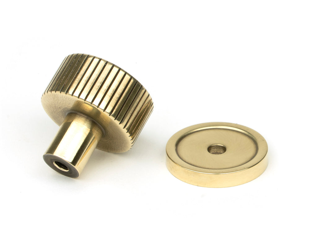 White background image of From The Anvil's Aged Brass 25mm Judd Cabinet Knob | From The Anvil
