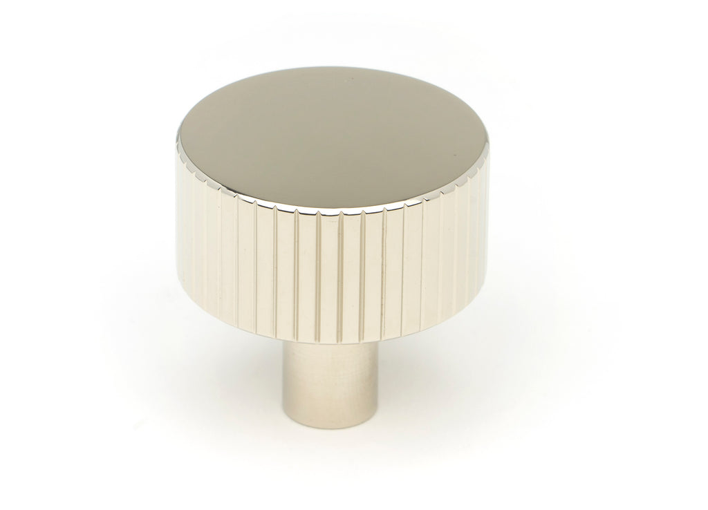 White background image of From The Anvil's Polished Nickel 32mm Judd Cabinet Knob | From The Anvil