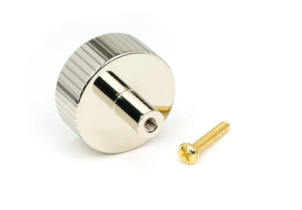 White background image of From The Anvil's Polished Nickel 38mm Judd Cabinet Knob | From The Anvil