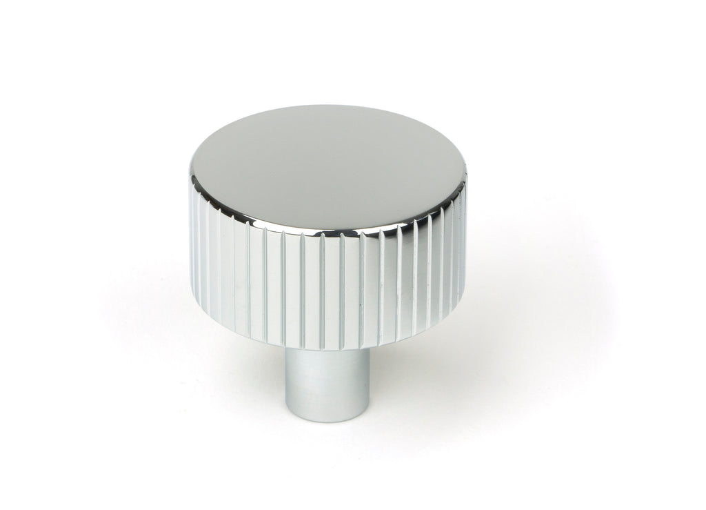 White background image of From The Anvil's Polished Chrome 32mm Judd Cabinet Knob | From The Anvil