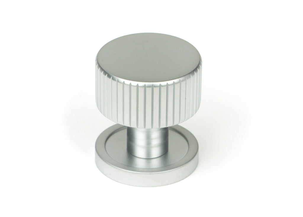 White background image of From The Anvil's Satin Chrome 25mm Judd Cabinet Knob | From The Anvil