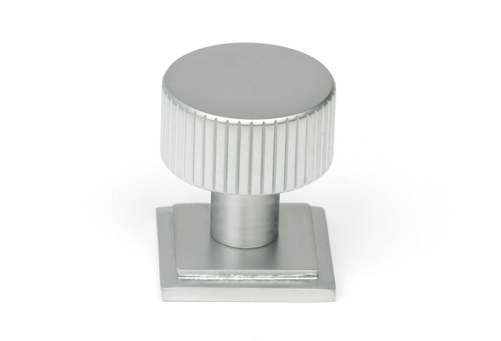 White background image of From The Anvil's Satin Chrome 25mm Judd Cabinet Knob | From The Anvil