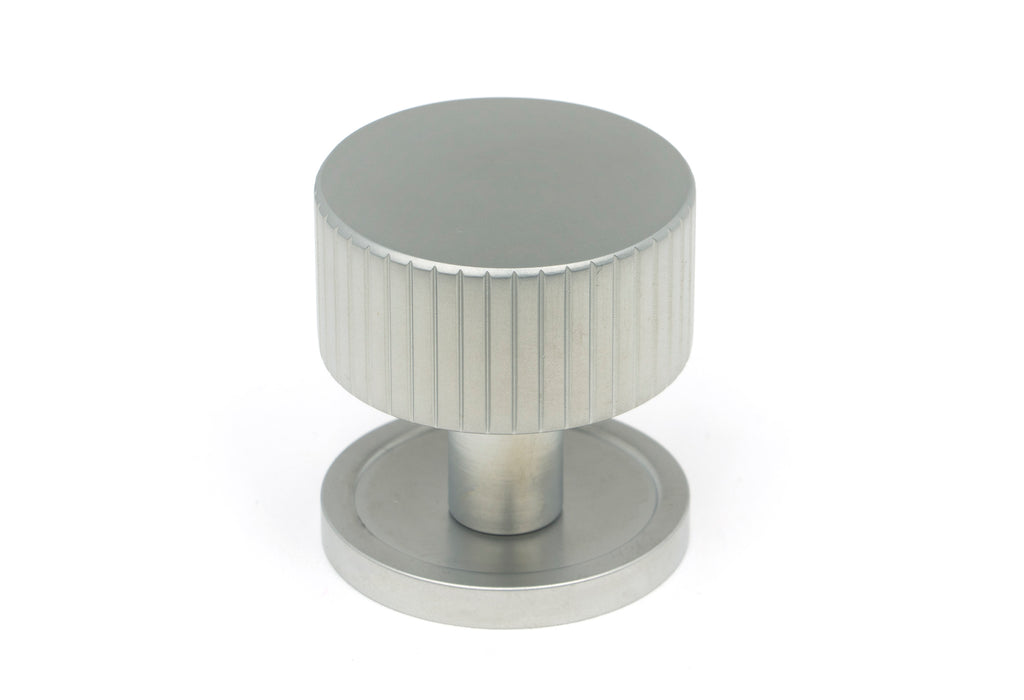 White background image of From The Anvil's Satin Chrome 32mm Judd Cabinet Knob | From The Anvil