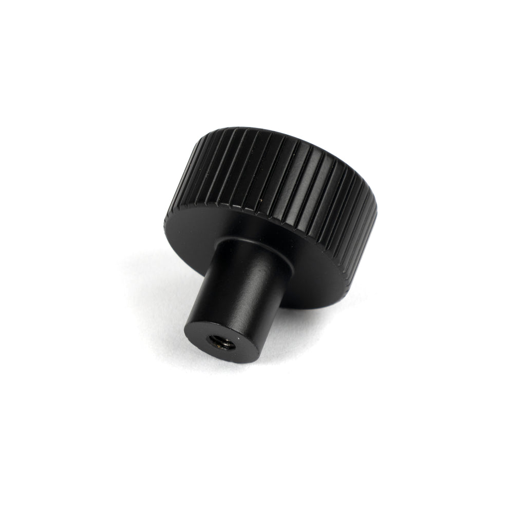 White background image of From The Anvil's Matt Black 25mm Judd Cabinet Knob | From The Anvil