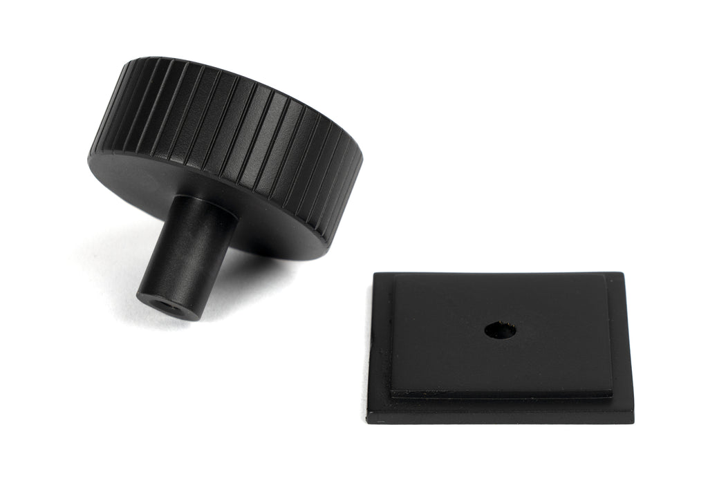 White background image of From The Anvil's Matt Black 38mm Judd Cabinet Knob | From The Anvil