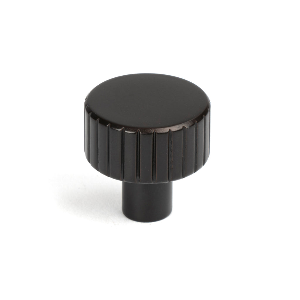 White background image of From The Anvil's Aged Bronze 25mm Judd Cabinet Knob | From The Anvil