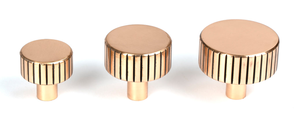 White background image of From The Anvil's Polished Bronze 32mm Judd Cabinet Knob | From The Anvil