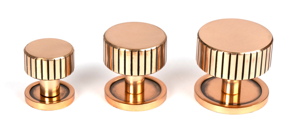 White background image of From The Anvil's Polished Bronze 38mm Judd Cabinet Knob | From The Anvil