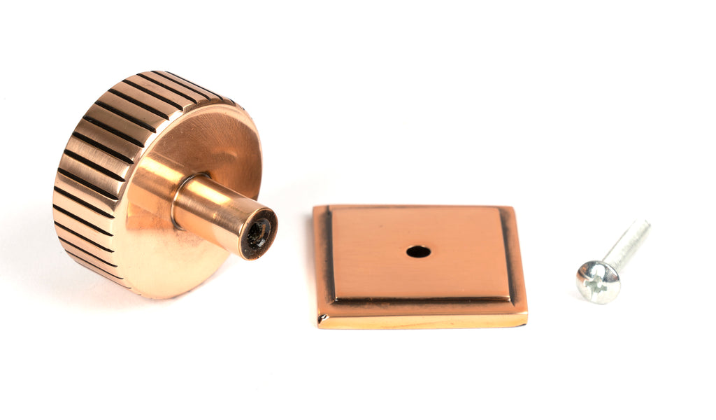 White background image of From The Anvil's Polished Bronze 38mm Judd Cabinet Knob | From The Anvil