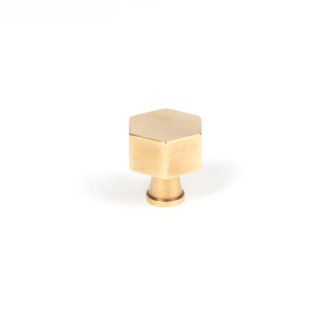 White background image of From The Anvil's Polished Brass Kahlo Cabinet Knob | From The Anvil