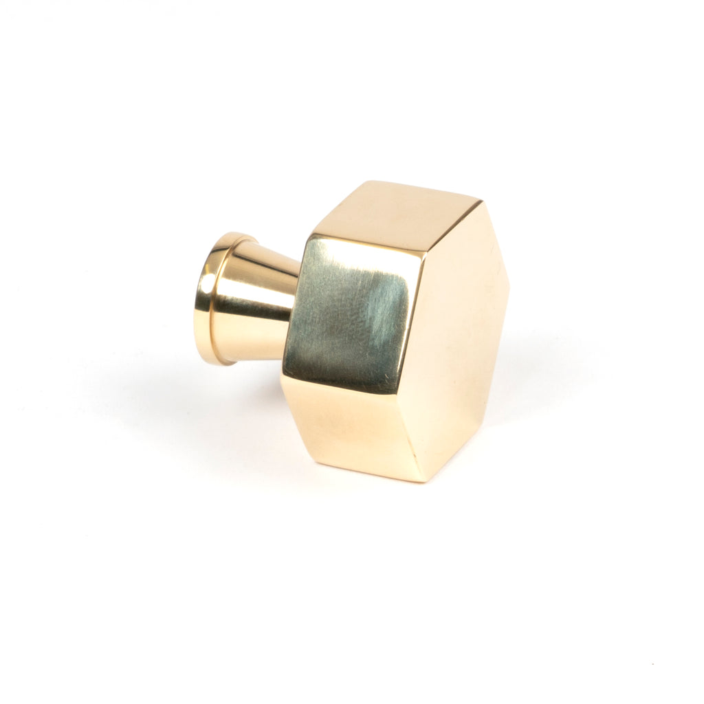 White background image of From The Anvil's Polished Brass Kahlo Cabinet Knob | From The Anvil