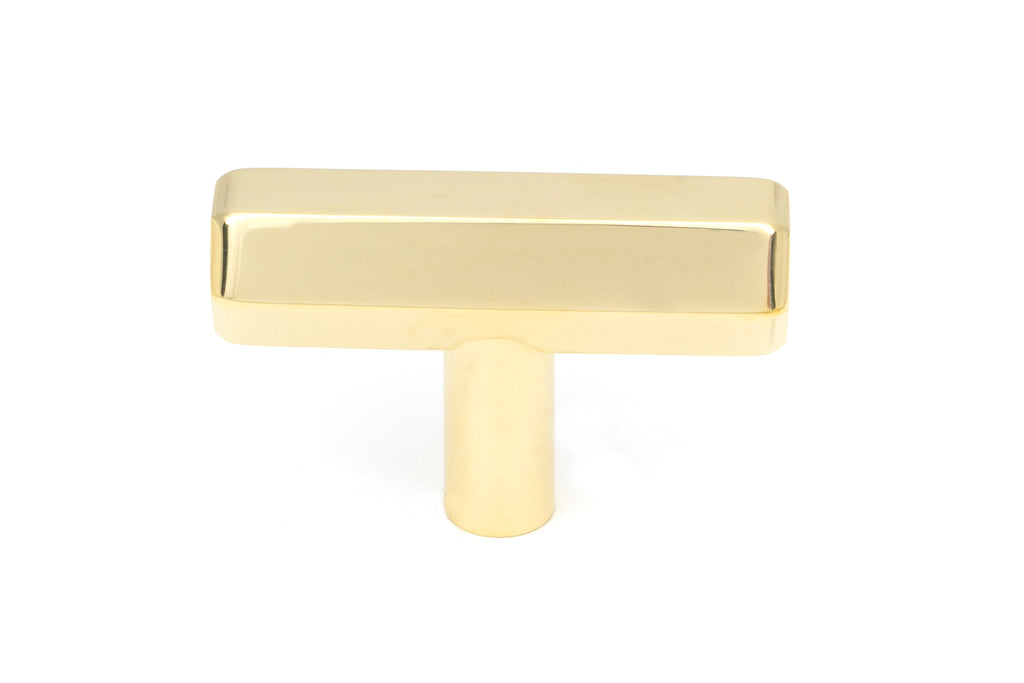 White background image of From The Anvil's Polished Brass Kahlo T-Bar | From The Anvil