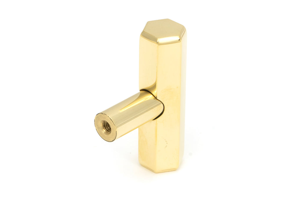 White background image of From The Anvil's Polished Brass Kahlo T-Bar | From The Anvil