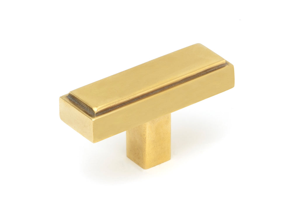White background image of From The Anvil's Aged Brass Scully T-Bar | From The Anvil