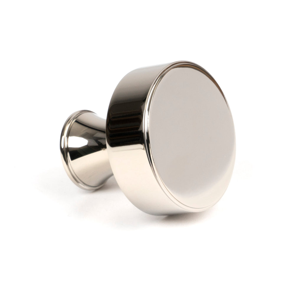 White background image of From The Anvil's Polished Nickel Scully Cabinet Knob | From The Anvil