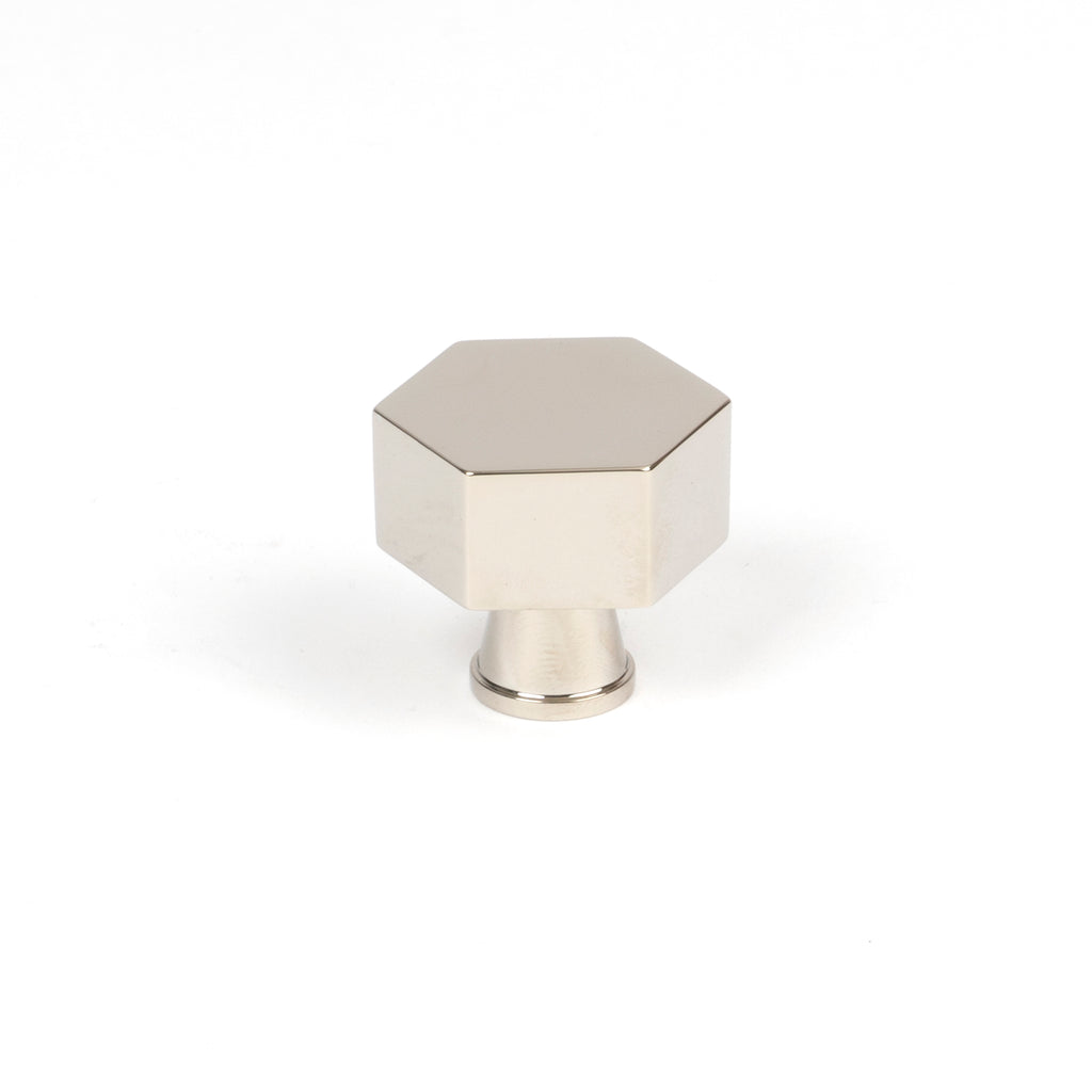 White background image of From The Anvil's Polished Nickel Kahlo Cabinet Knob | From The Anvil