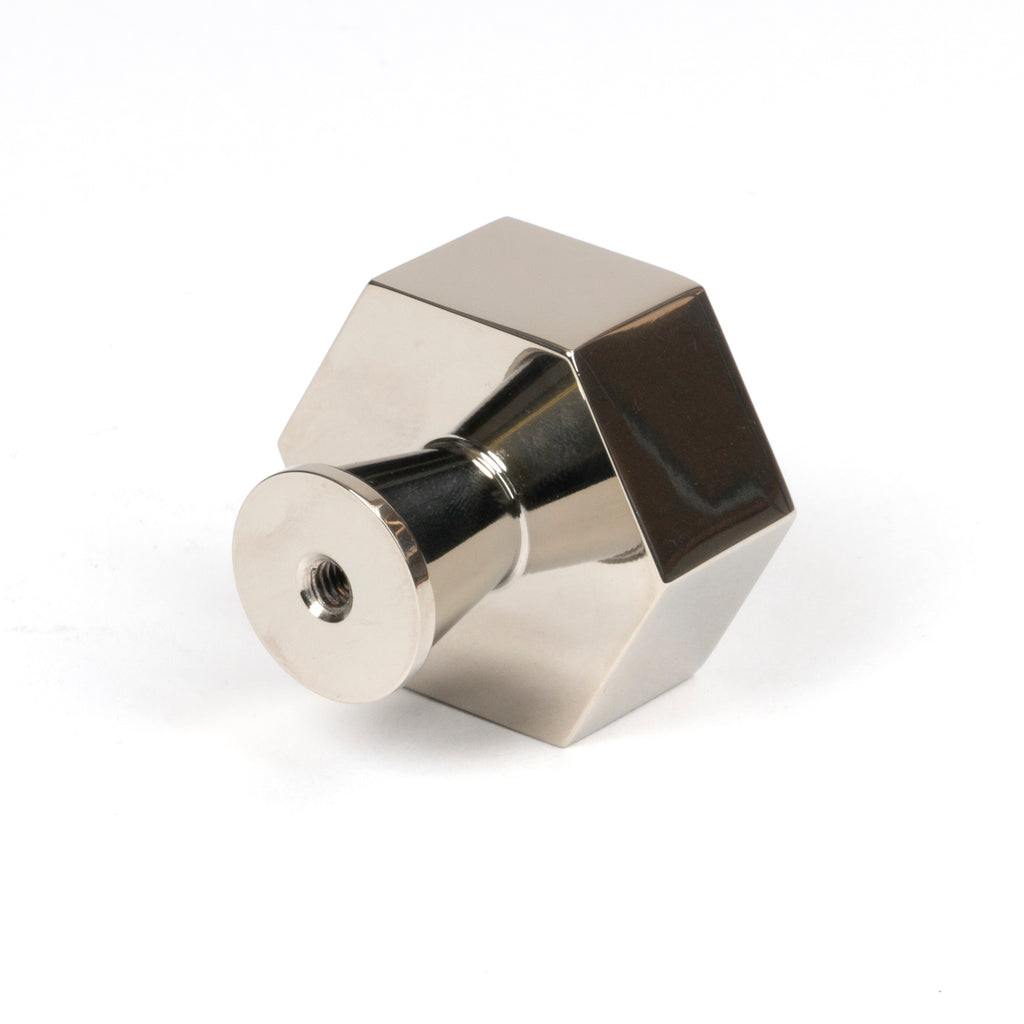 White background image of From The Anvil's Polished Nickel Kahlo Cabinet Knob | From The Anvil