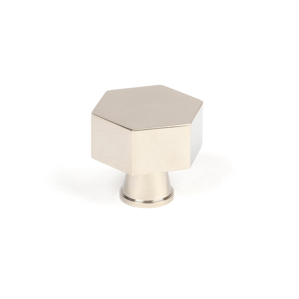 White background image of From The Anvil's Polished Nickel Kahlo Cabinet Knob | From The Anvil