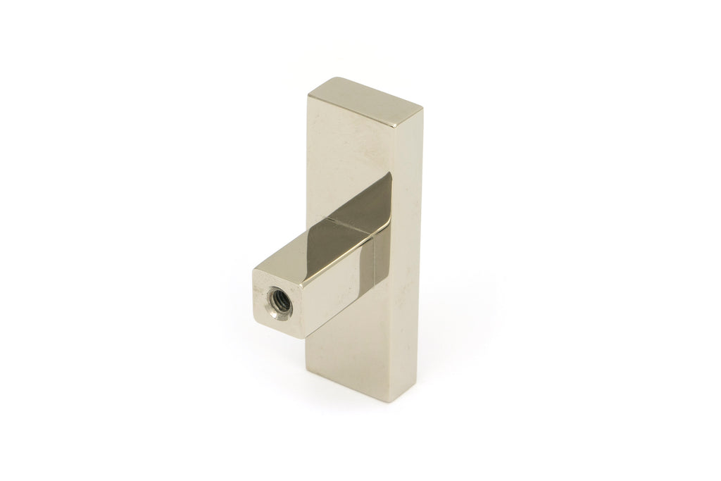 White background image of From The Anvil's Polished Nickel Scully T-Bar | From The Anvil