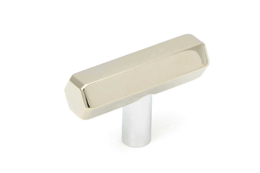 White background image of From The Anvil's Polished Nickel Kahlo T-Bar | From The Anvil