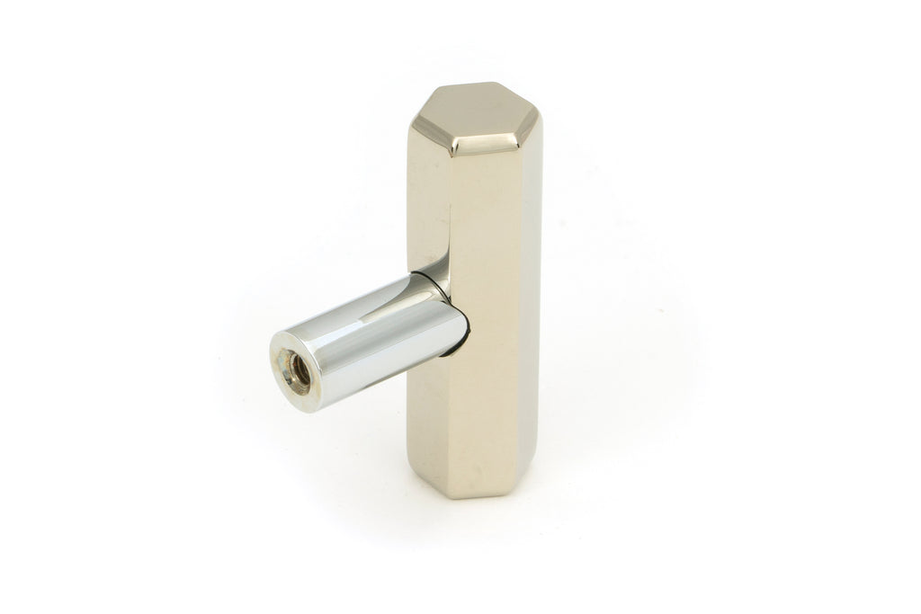 White background image of From The Anvil's Polished Nickel Kahlo T-Bar | From The Anvil