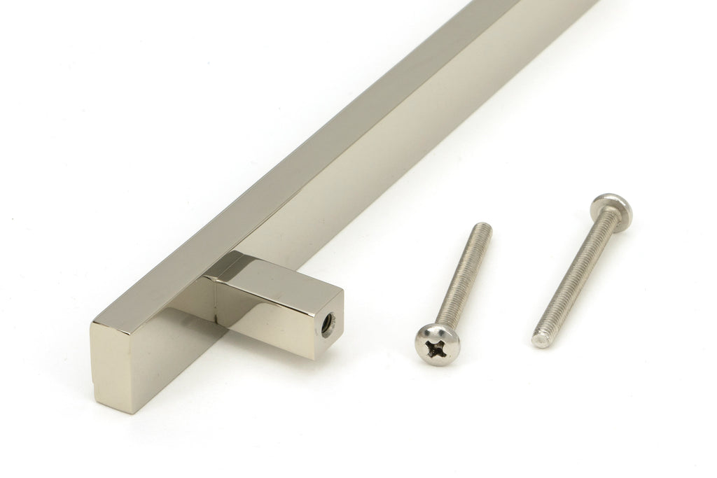 White background image of From The Anvil's Polished Nickel Scully Pull Handle | From The Anvil