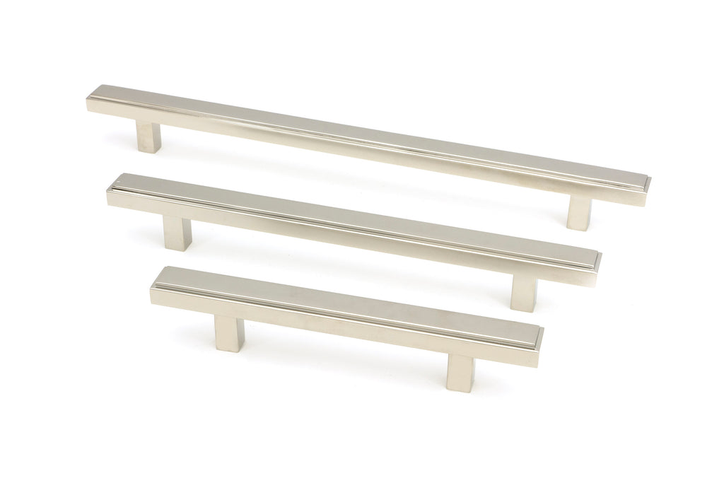 White background image of From The Anvil's Polished Nickel Scully Pull Handle | From The Anvil