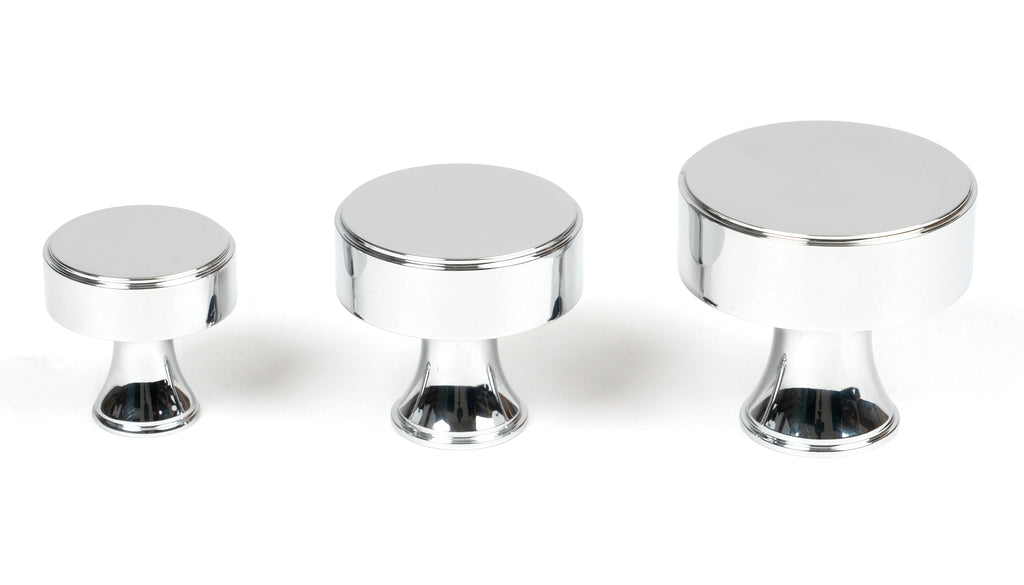 White background image of From The Anvil's Polished Chrome Scully Cabinet Knob | From The Anvil