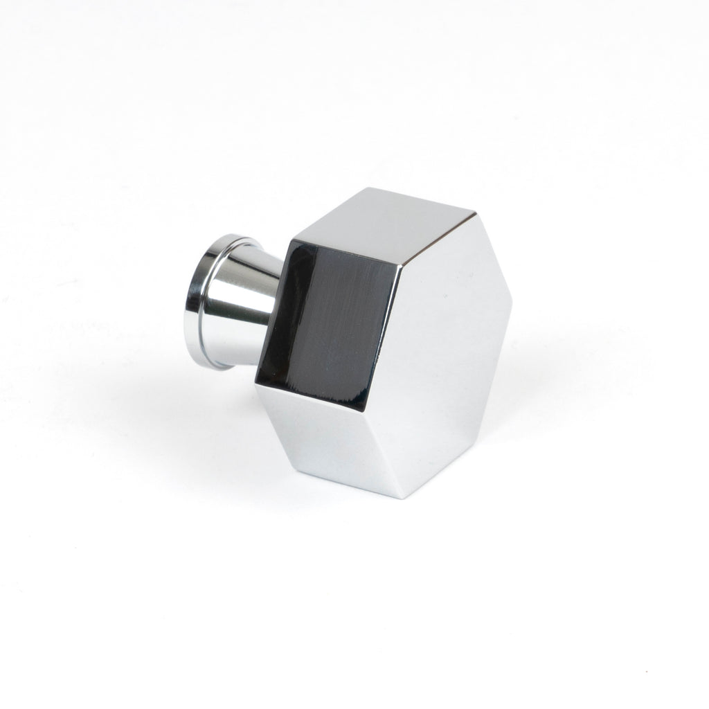 White background image of From The Anvil's Polished Chrome Kahlo Cabinet Knob | From The Anvil