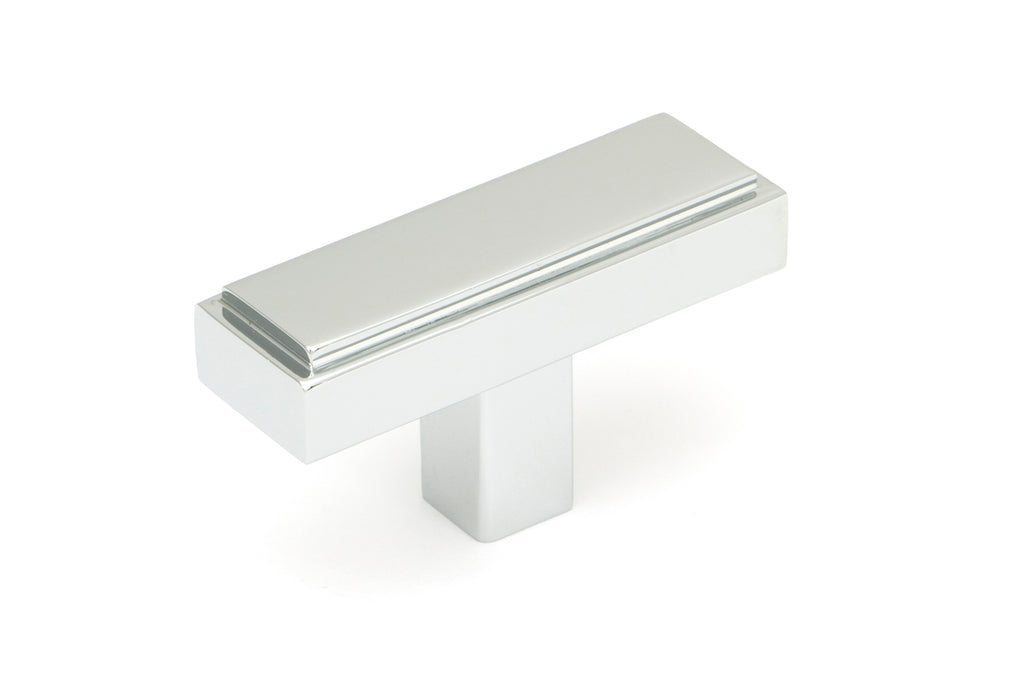 White background image of From The Anvil's Polished Chrome Scully T-Bar | From The Anvil