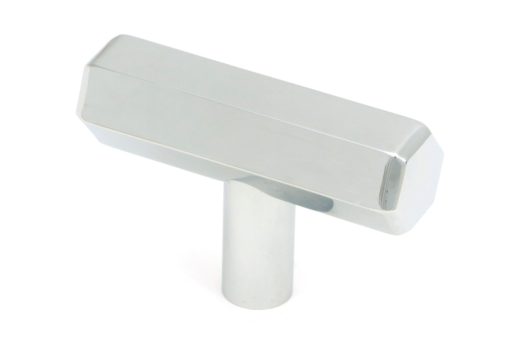 White background image of From The Anvil's Polished Chrome Kahlo T-Bar | From The Anvil