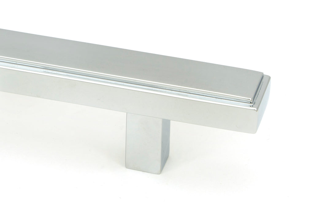 White background image of From The Anvil's Polished Chrome Scully Pull Handle | From The Anvil