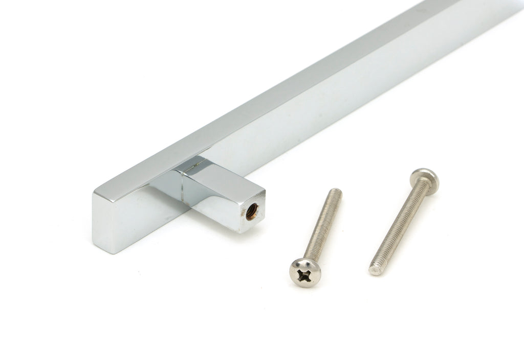 White background image of From The Anvil's Polished Chrome Scully Pull Handle | From The Anvil