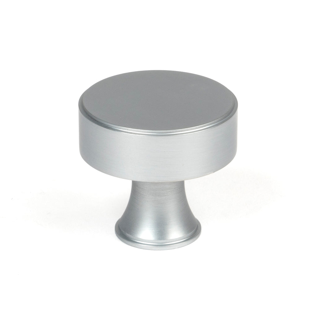 White background image of From The Anvil's Satin Chrome Scully Cabinet Knob | From The Anvil
