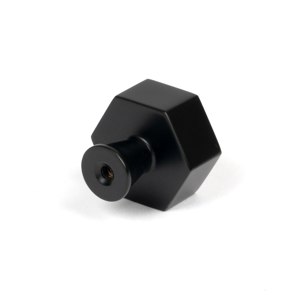White background image of From The Anvil's Matt Black Kahlo Cabinet Knob | From The Anvil