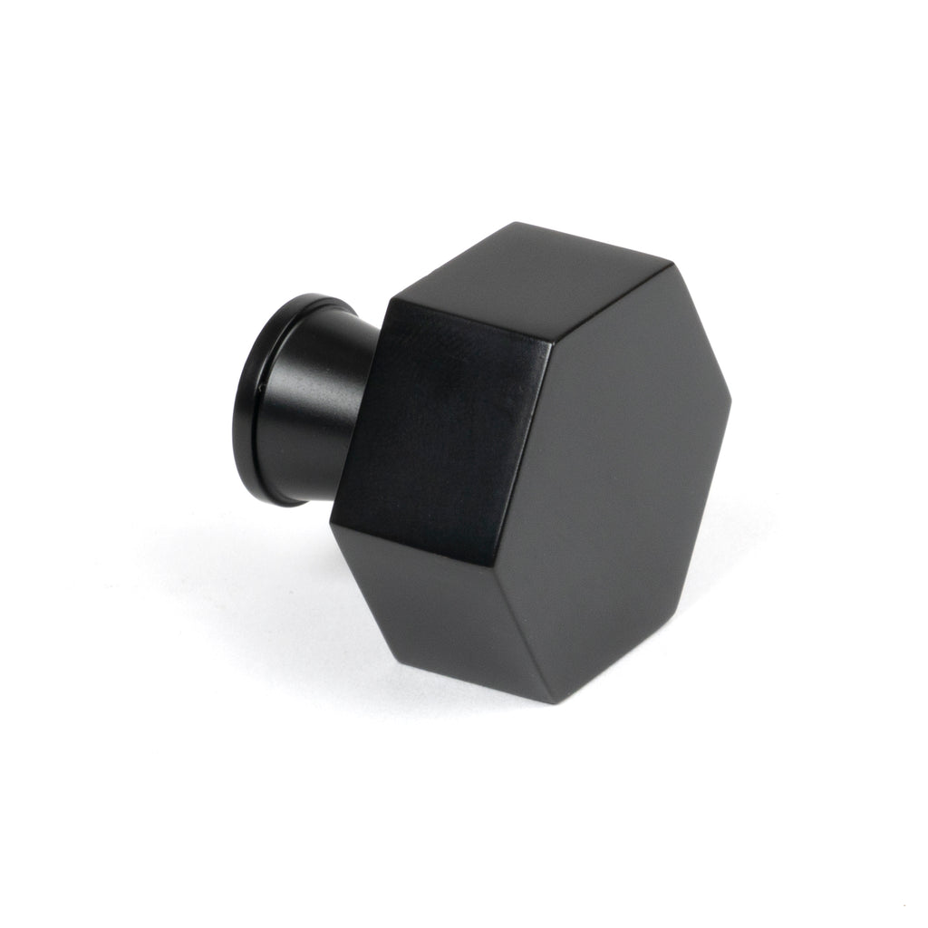 White background image of From The Anvil's Matt Black Kahlo Cabinet Knob | From The Anvil