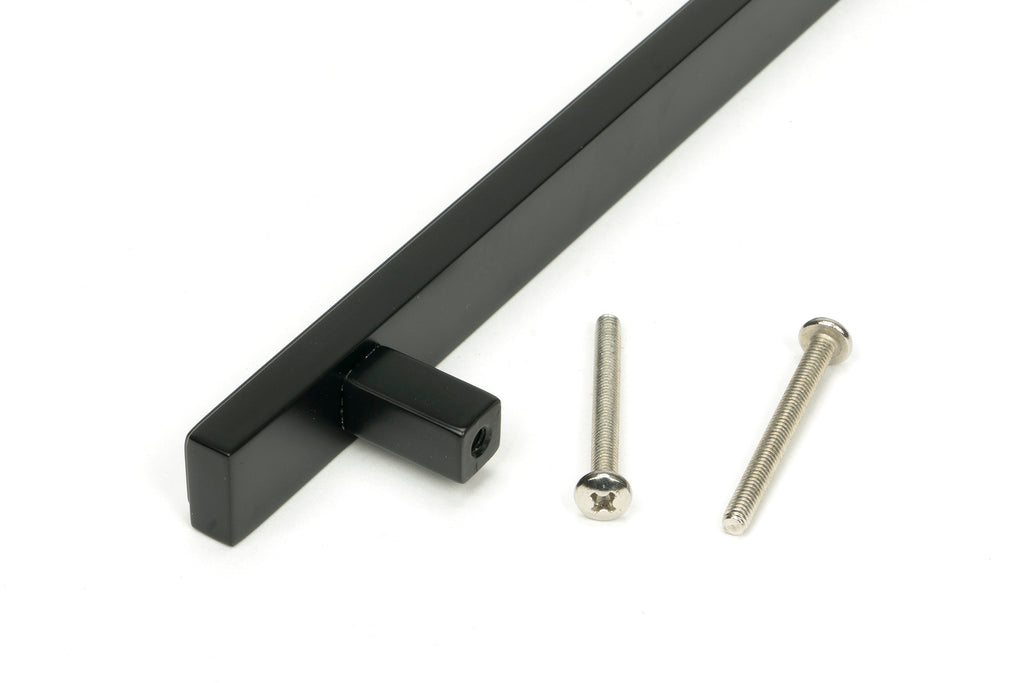 White background image of From The Anvil's Matt Black Scully Pull Handle | From The Anvil