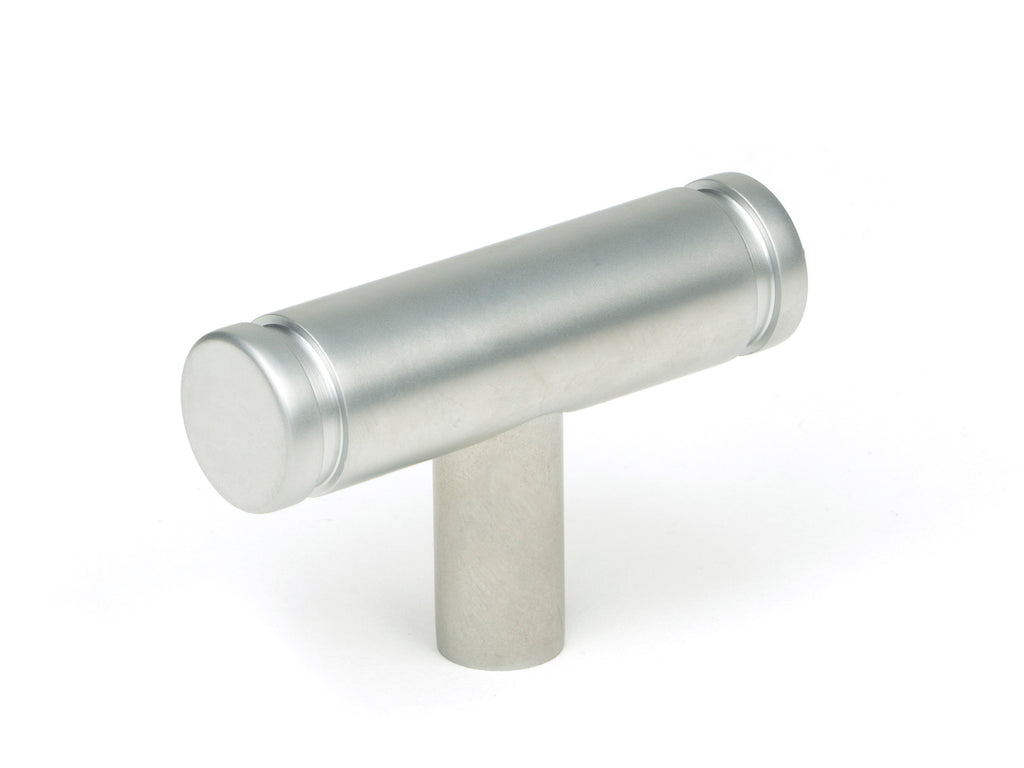 White background image of From The Anvil's Satin Chrome Kelso T-Bar | From The Anvil