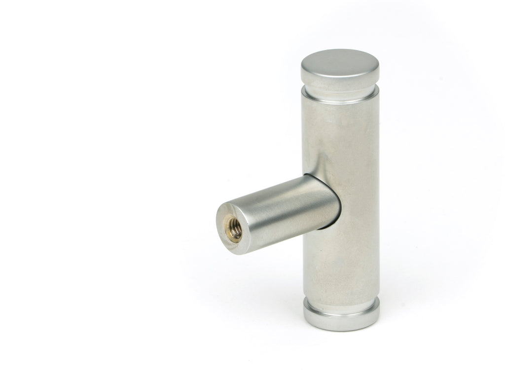 White background image of From The Anvil's Satin Chrome Kelso T-Bar | From The Anvil
