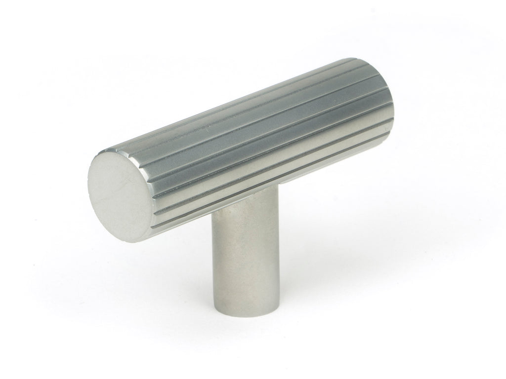 White background image of From The Anvil's Satin Chrome Judd T-Bar | From The Anvil
